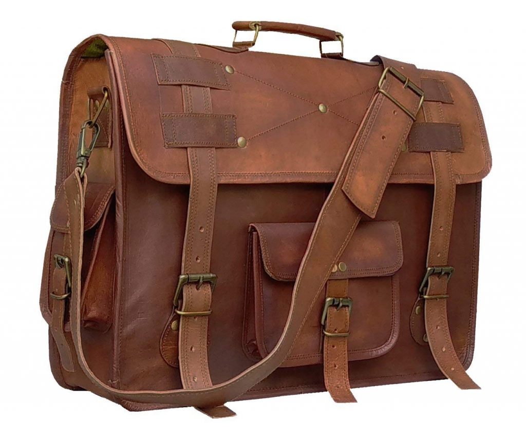 leather laptop briefcase